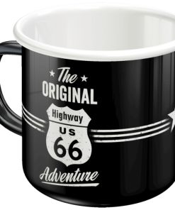 Emaille-Becher Highway 66