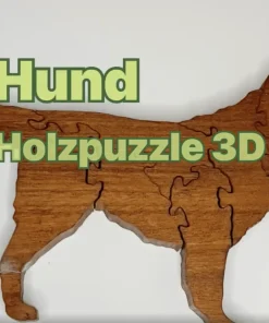 NEU! Großer Hund – 3D Holzpuzzle