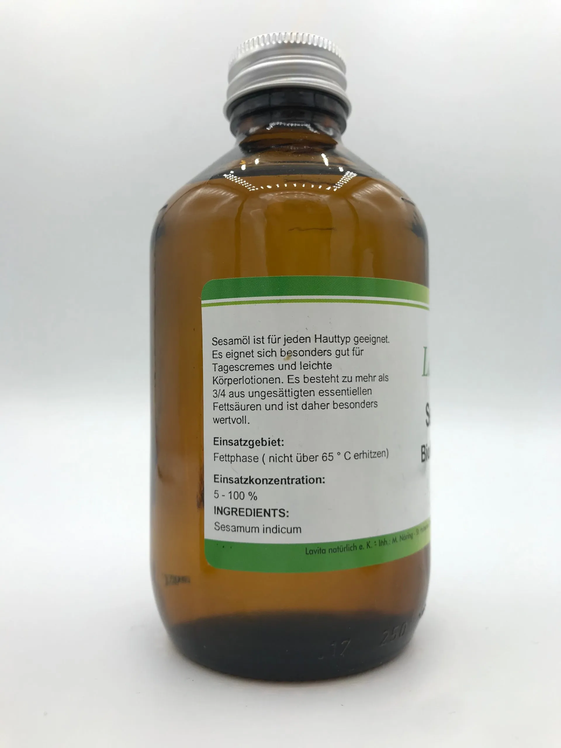 Sesamöl (kaltgepresst) 250ml – Bild 2