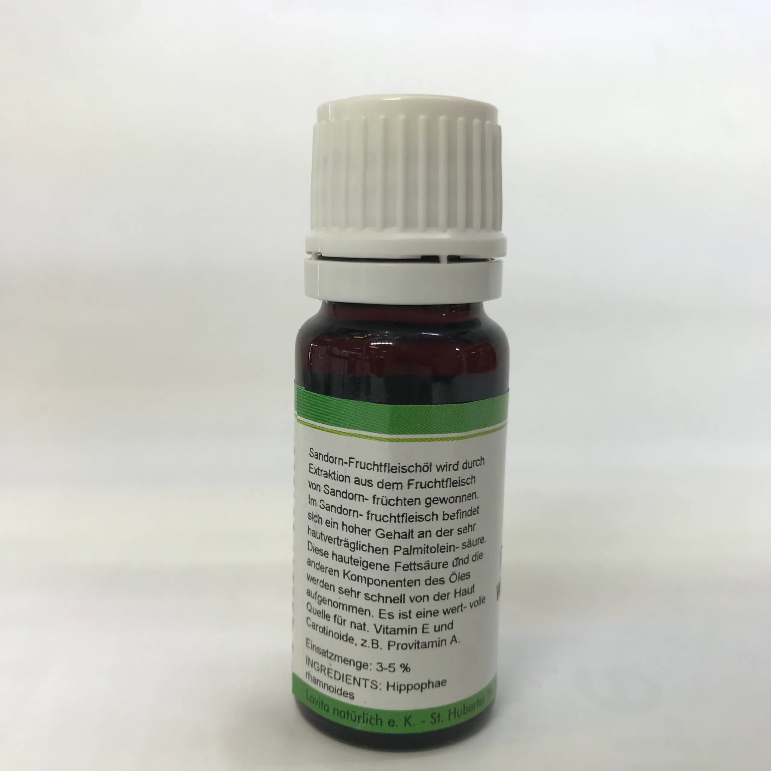 Sanddorn Fruchtfleischöl, kaltgepresst 10ml – Bild 2