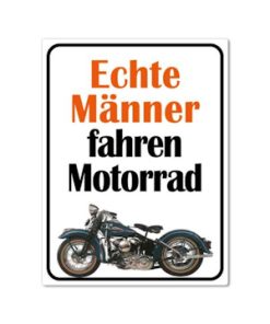 Magnet Echte Männer fahren Motorrad
