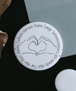 Magnet Keine Sorge Schwesterherz ich  werde dich für den Rest deines Lebens