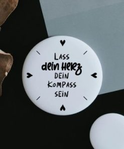 Magnet Lass dein Herz dein Kompass sein