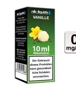 Nikoliquids E-Liquid Vanille 10ml 0mg Nikotin nikotinfrei