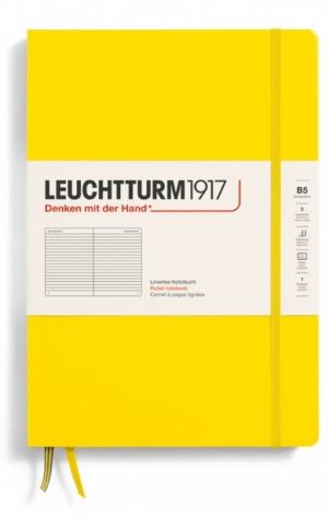 Notizbuch Composition (B5) Hardcover 219 nummerierte Seiten, Zitrone, Liniert
