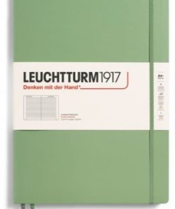Notizbuch Master Slim (A4+) Hardcover 123 nummerierte Seiten, Salbei, Liniert