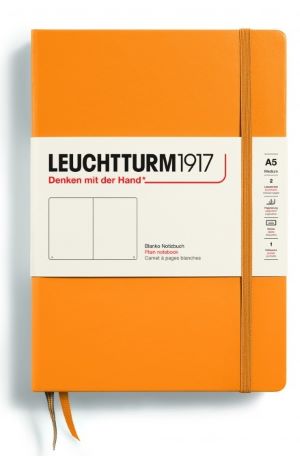 Notizbuch Medium (A5) Hardcover 251 nummerierte Seiten,Rising Sun,Blanko