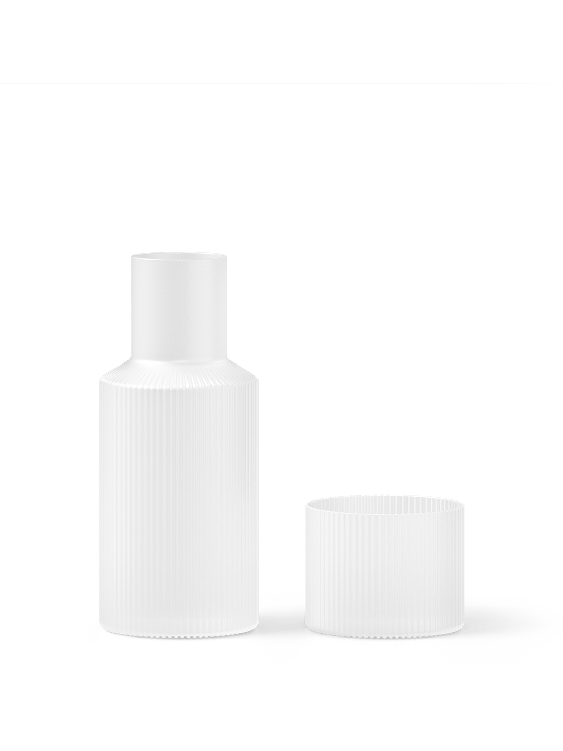 Ripple Small Carafe Set Frosted ferm LIVING