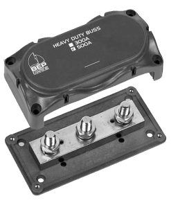 Hochstrom-Sammelschiene 3 x M10 bis 500A mit Abdeckung