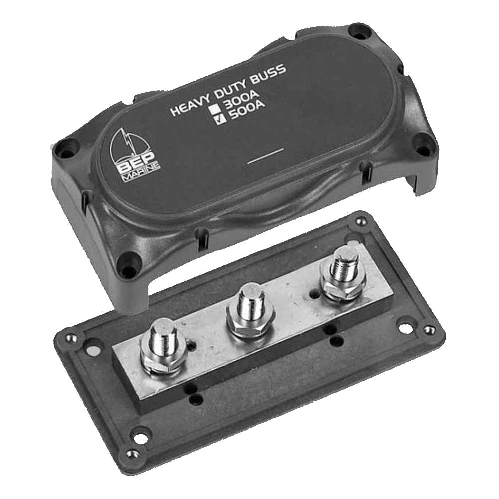 Hochstrom-Sammelschiene 3 x M10 bis 500A mit Abdeckung