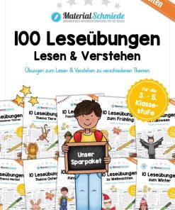 Mega-Bundle: 110 Leseübungen (Lesen & Verstehen) [Digital]