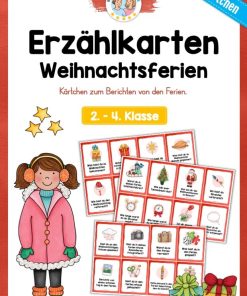 24 Erzählkarten zu den Weihnachtsferien [Digital]