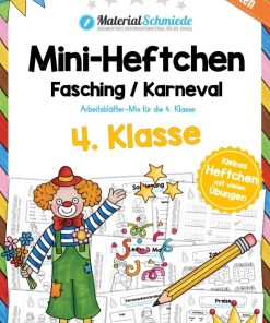 Mini-Heft: Fasching / Karneval – 4. Klasse (25 Arbeitsblätter) [Digital]