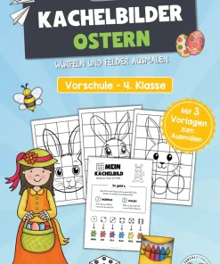 Ausmalbilder: Kachelbilder zu Ostern [Digital]