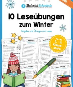 10 Leseübungen zum Winter (Lesen & Verstehen) [Digital]