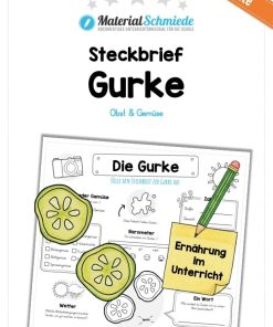 Steckbrief Gurke [Digital]