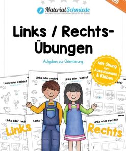 Links/Rechts-Übungen (10 Arbeitsblätter) [Digital]