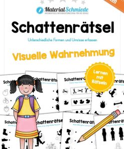 Schattenrätsel – Visuelle Wahrnehmung (10 Arbeitsblätter) [Digital]
