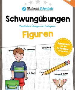 Schwungübungen: Figuren (10 Arbeitsblätter) [Digital]