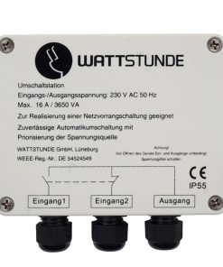 Netzvorrangschaltung 16A 230 V Umschaltstation von Wattstunde