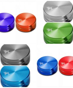 Black Leaf Aluminium Grinder 2-tlg. (55mm) m. Magnet in 10 versch. Farben